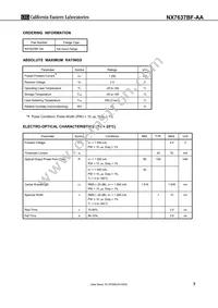 NX7637BF-AA-AZ Datasheet Page 3