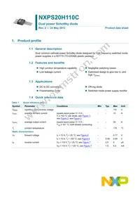 NXPS20H110C Datasheet Cover