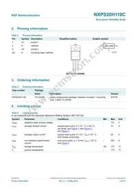 NXPS20H110C Datasheet Page 2