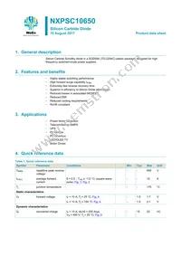 NXPSC10650Q Datasheet Cover