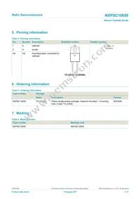 NXPSC10650Q Datasheet Page 2
