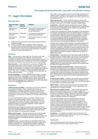 NXS0104GU12X Datasheet Page 20