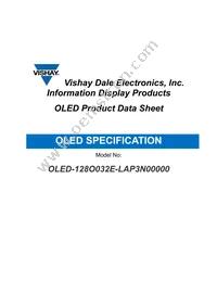 O128O032ELAP3N0000 Datasheet Cover