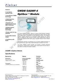 OADMF-4-2-SC Datasheet Cover