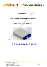 OBM-A3BA4-C06 Datasheet Cover