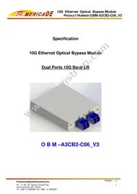 OBM-A3CB2-C06 Datasheet Cover