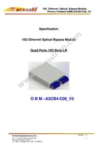 OBM-A3CB4-C06 Datasheet Cover