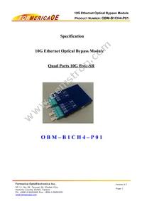 OBM-B1CH4-P01 Datasheet Cover