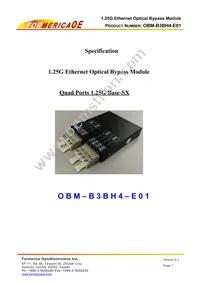 OBM-B3BH4-E01 Datasheet Cover