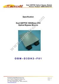 OBM-D3DH2-F01 Datasheet Cover