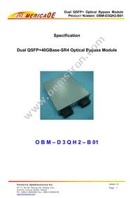 OBM-D3QH2-B01 Datasheet Cover