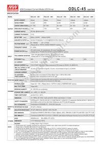 ODLC-45A-1050 Datasheet Page 2