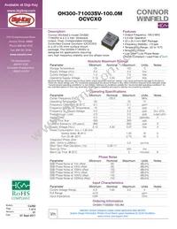 OH300-71003SV-100.0M Datasheet Cover