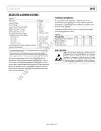 OP27GS-REEL7 Datasheet Page 7