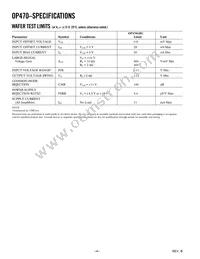 OP470GS-REEL Datasheet Page 4