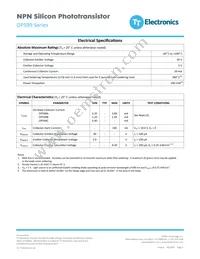 OP599B Datasheet Page 2