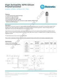 OP803TXV Datasheet Cover