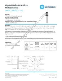 OP805TXV Datasheet Cover