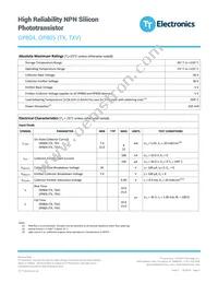 OP805TXV Datasheet Page 2