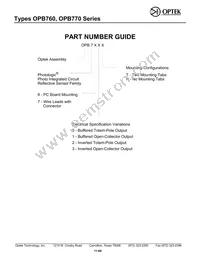 OPB773T Datasheet Page 3