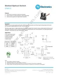 OPB857Z Datasheet Cover