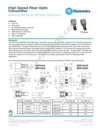 OPF1412 Datasheet Cover