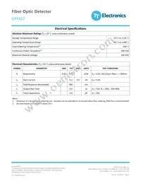 OPF422 Datasheet Page 2