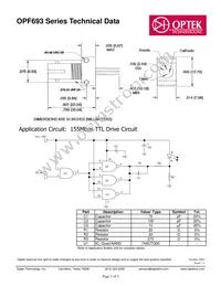 OPF693-1 Datasheet Page 3