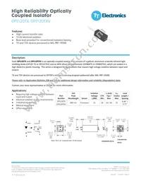 OPI120TXV Datasheet Cover