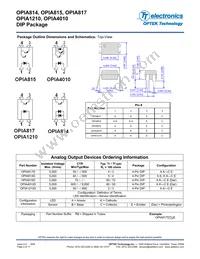 OPIA1210ATRE Datasheet Page 2