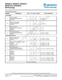 OPIA1210ATRE Datasheet Page 4