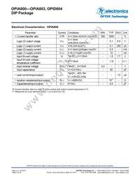 OPIA803DTU Datasheet Page 4