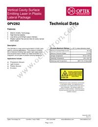 OPV282 Datasheet Cover