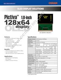 OS128064PK10MW1B10 Datasheet Cover