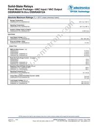 OSSRA0012A Datasheet Page 4