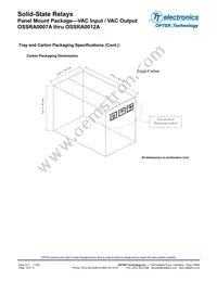 OSSRA0012A Datasheet Page 12