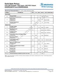 OSSRD2002A Datasheet Page 5