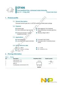 OT406 Datasheet Cover