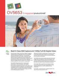 OV05653-A66A-1E Datasheet Cover
