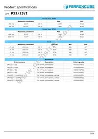 P22/13/I-3C91 Datasheet Page 2