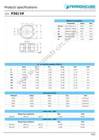 P30/19-3C95 Datasheet Cover
