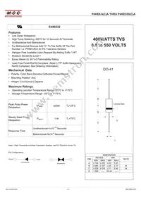 P4KE540CA-TP Datasheet Cover