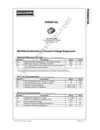 P4SMA18A Datasheet Cover