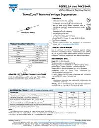 P6KE300CA-E3/54 Datasheet Cover
