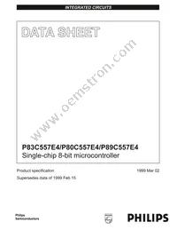 P80C557E4EFB/01 Datasheet Cover
