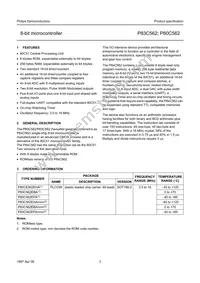 P80C562EBA/02 Datasheet Page 3