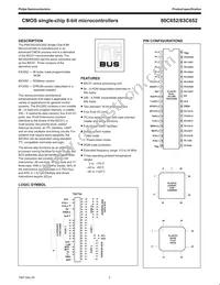 P80C652EBA/04 Datasheet Page 2
