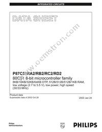 P87C51RD2FA Datasheet Cover