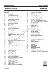 P87C557E8EFB/01 Datasheet Page 2