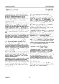 P87C557E8EFB/01 Datasheet Page 21